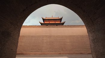 Movie still from “Leonardo Dalessandri - Watchtower of China” (2022) – Extreme Wide shot, Low angle