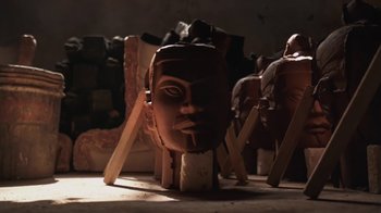 Movie still from “Leonardo Dalessandri - Watchtower of China” (2022) – Extreme Close Up shot, Low angle