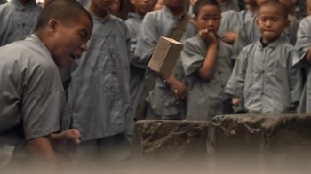 Movie still from “Leonardo Dalessandri - Watchtower of China” (2022) – Wide shot, Over the shoulder angle