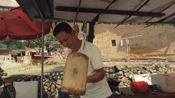 Movie still from “Leonardo Dalessandri - Watchtower of China” (2022) – Medium shot, Low angle