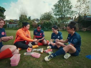 Movie still from “England Football - Our England” (2022) – Wide shot, High angle