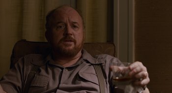 Movie still from “Trumbo” (2015), directed by Jay Roach – Louis c; Medium shot, Over the shoulder angle