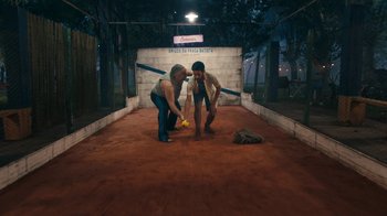 Movie still from “Delta - Runways” (2018) – Wide shot, High angle