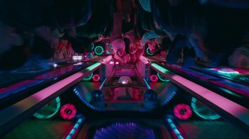 Movie still from “Delta - Runways” (2018) – Wide shot, Overhead angle