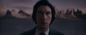 Movie still from “Squarespace - The Singularity” (2023) – Close Up shot, Low angle
