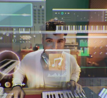 Movie still from “KitKat - Break Épico” (2023) – Extreme Close Up shot, Overhead angle