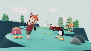 Movie still from “Apple Arcade - A New World To Play In” (2020) – Extreme Wide shot, Low angle