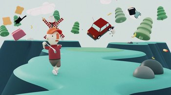 Movie still from “Apple Arcade - A New World To Play In” (2020) – Extreme Wide shot, Overhead angle