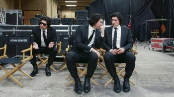 Movie still from “Squarespace - The Singularity (Backstage)” (2023) – Wide shot, High angle