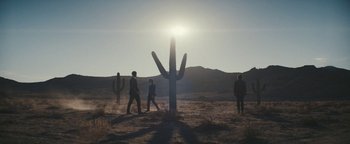 Movie still from “Squarespace - The Singularity (Cactus)” (2023) – Extreme Wide shot, Low angle