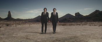 Movie still from “Squarespace - The Singularity (Hug)” (2023) – Wide shot, Low angle