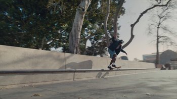 Movie still from “Nike SB - Don't Make Plans” (2021) – Wide shot, Low angle