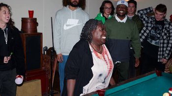 Movie still from “Nike SB - Don't Make Plans” (2021) – Medium shot, Over the shoulder angle