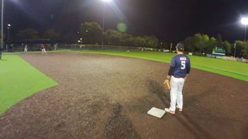 Movie still from “amd3366 - POV BASEBALL - CATCHER POV & HITTING” (2022) – Extreme Wide shot, High angle
