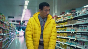 Movie still from “Flybuys - Give a Flybuys” (2021) – Medium shot, Low angle