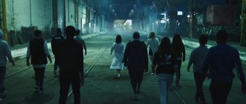 Movie still from “adidas Originals - Your Future is Not Mine” (2016) – Wide shot, Low angle