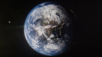 Movie still from “Huggies - Welcome to the World, Baby” (2021) – Extreme Wide shot, Overhead angle