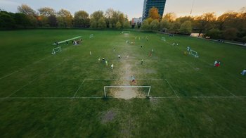 Movie still from “Sports Direct - Women's Euro” (2022) – Extreme Wide shot, High angle