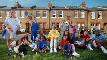 Movie still from “Sports Direct - Women's Euro” (2022) – Wide shot, Low angle