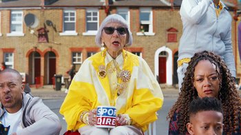 Movie still from “Sports Direct - Women's Euro” (2022) – Medium shot, Low angle