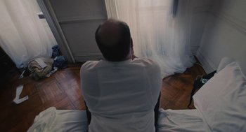 Movie still from “Paul Trillo - The Irrational Fear of Nothing” (2016) – Medium shot, Over the shoulder angle