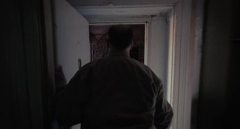 Movie still from “Paul Trillo - The Irrational Fear of Nothing” (2016) – Medium shot, Over the shoulder angle