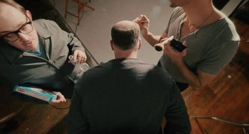 Movie still from “Paul Trillo - The Irrational Fear of Nothing” (2016) – Medium shot, Over the shoulder angle