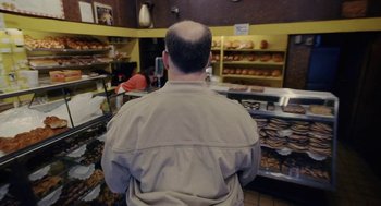 Movie still from “Paul Trillo - The Irrational Fear of Nothing” (2016) – Medium shot, Over the shoulder angle