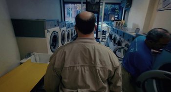 Movie still from “Paul Trillo - The Irrational Fear of Nothing” (2016) – Medium shot, Over the shoulder angle