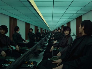 Movie still from “Coach - Life Has Different Paths” (2024) – Wide shot, High angle