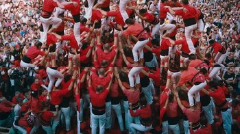 Movie still from “Nike - The Ball Makes Us More” (2018) – Extreme Wide shot, Overhead angle