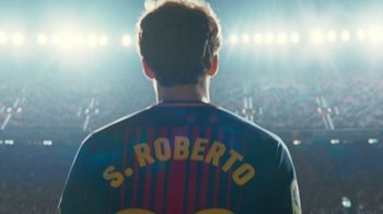 Movie still from “Nike - The Ball Makes Us More” (2018) – Medium shot, Low angle