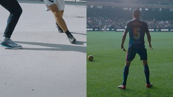Movie still from “Nike - The Ball Makes Us More” (2018) – Wide shot, Low angle
