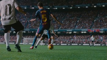 Movie still from “Nike - The Ball Makes Us More” (2018) – Wide shot, Low angle
