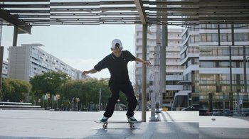 Movie still from “Nike - The Ball Makes Us More” (2018) – Wide shot, Low angle