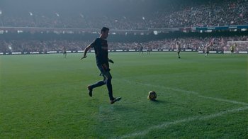 Movie still from “Nike - The Ball Makes Us More” (2018) – Extreme Wide shot, Low angle