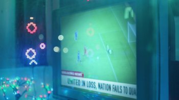 Movie still from “Adidas - Imagination” (2017) – Extreme Close Up shot, Over the shoulder angle