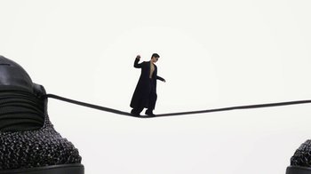 Movie still from “Emporio Armani - SS24 Campaign” (2024) – Wide shot, Low angle