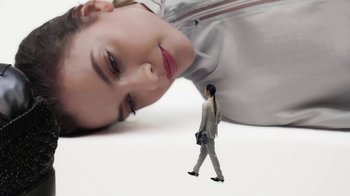 Movie still from “Emporio Armani - SS24 Campaign” (2024) – Extreme Close Up shot, Low angle