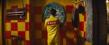 Movie still from “PRADA - CASTELLO CAVALCANTI” (2013) – Medium shot, Over the shoulder angle
