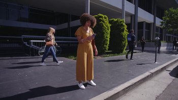 Movie still from “Chase - Shuffle” (2020) – Wide shot, Low angle