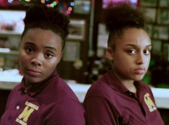Movie still from “Nike - Sport Changes Everything, Chicago-Style” (2019) – Close Up shot, Over the shoulder angle