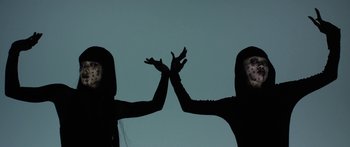 Movie still from “WOW inc. - INORI - PRAYER -” (2017) – Medium shot, Overhead angle