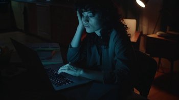 Movie still from “WeTransfer - Please leave” (2019) – Medium shot, High angle