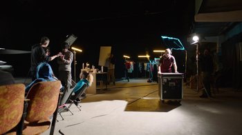 Movie still from “Exeed Rx - Aruzhan Jazilbekova” (2024) – Wide shot, Over the shoulder angle