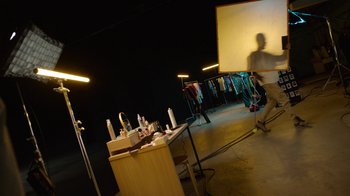 Movie still from “Exeed Rx - Aruzhan Jazilbekova” (2024) – Wide shot, Low angle