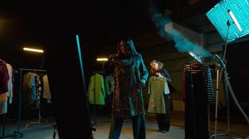Movie still from “Exeed Rx - Aruzhan Jazilbekova” (2024) – Medium shot, Low angle