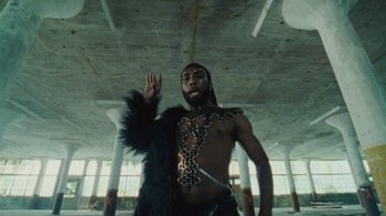 Movie still from “Abby T - Legos ft. Rodney Chrome” (2021), directed by Henry DaCosta – Medium shot, Overhead angle