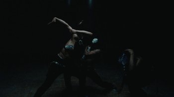 Movie still from “Abby T - Legos ft. Rodney Chrome” (2021), directed by Henry DaCosta – Wide shot, Overhead angle