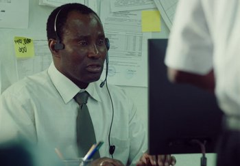 Movie still from “Stromae - Santé” (2021), directed by Jara Moravec – Close Up shot, Over the shoulder angle